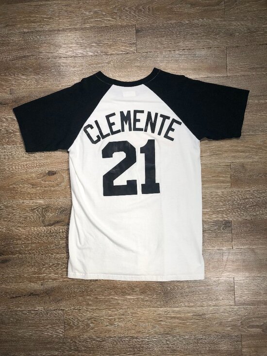 Majestic Athletic Other - Roberto Clemente Shirt Men Medium Retro Ringer Pittsburgh Pirates MLB Majestic